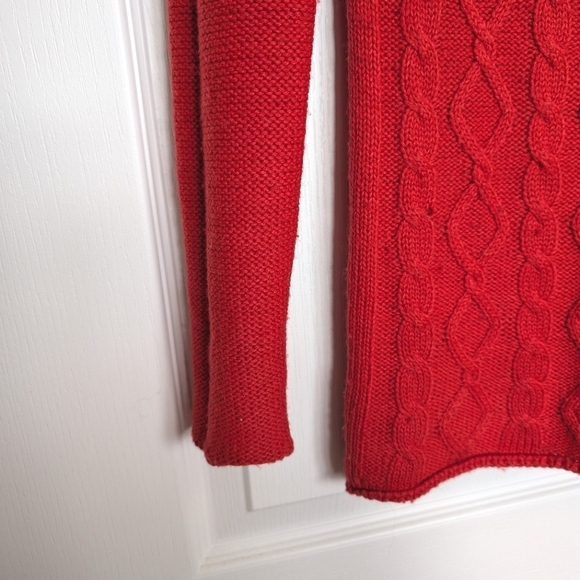 $45/2 Allen Solly Red Cable knit sweater - Picture 4 of 8